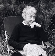 Portrait of Shelia Watson sitting down